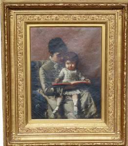 Sample artwork by Percival De Luce (1847 - 1914), known for domestic genre, portrait and still life painting - View similar artists and auction records